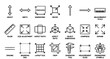 © Soriful islam - Height and Width Line Icon Set Vector Collection