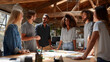 © Pranjul - Energetic team discussion showing active collaboration and engagement.