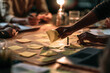 © plaassc - Brainstorming team hand sticky note collaboration Diverse hands planning ideas