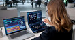© Andrey Popov - Experienced Woman Expertly Scans Security Data