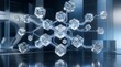 © mahyong nogo - Network of interconnected transparent cubes representing data and technology