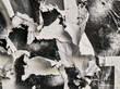 © Edgar Martirosyan - ripped wheatpaste posters on a city billboard wal