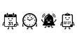 © ARmajest - Minimalist character icons for scheduling and productivity tasks.