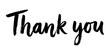 © Filza - A handwritten thank you message written in black ink on a white background perfect for greeting cards social media posts and professional appreciation notes