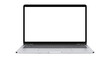 © Piotr - Modern silver laptop with blank white screen, isolated on transparent background