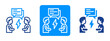 © Naba - Disputes Icon In Dual Tone Style