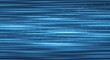 © Leo - Abstract composition of intense horizontal motion blur with electric blue streaks and glowing digital stardust