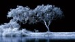 © Gatherina - Infrared surreal landscape with deer by water