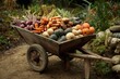 © Svitlana - Farm cart filled with fresh vegetables on a garden path