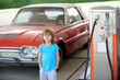 © Volodymyr - Happy child on vacation road trip. Childhood adventure with kids and travel. Happy Childhood. Travel moments from childhood trips. Little traveler. Memories of childhood vacations.