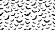 © Naimvai - Seamless pattern of black bats isolated on white background