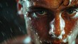© Pat J. - emotional intense headshot of young athlete, close-up portrait, clean isolated