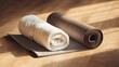 © TAO - Yoga mats towels side by side morning light