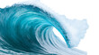 © Nicolas - Powerful turquoise ocean wave curling and breaking, isolated on transparent background
