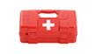© Adrian - Red plastic first aid kit with white cross symbol, isolated on transparent background