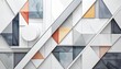 © louis - Modern geometric design with triangles and circles in a pattern of colors and shapes