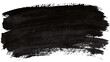 © Jonathan - Thick black paint brush stroke with rough texture, isolated on transparent background