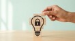 © Pinit - Concept of granting a property right to an inventor through patent and intellectual property protection.