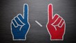 © vladim_ka - Stop gesture shows divide between democratic parliament and authoritarian control