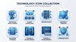 © wedus - Set of modern technology and digital infrastructure icons