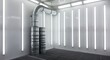 © Bakha - Industrial ventilation ducts in clean white modern room with bright lighting