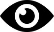 © MstKakoli - Simple black and white human eye icon isolated on transparent background