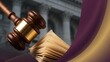 © Enigma - Gavel, law books, and courthouse columns symbolizing justice, legal authority, and judicial process
