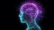© Shipra - Digital human head silhouette with artificial intelligence brain