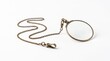 © JorgeEmanuel - Antique monocle with chain on a white background