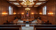 © fitria - Empty Courtroom Justice Law Legal System Courtroom Interior