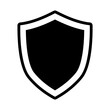 © LuminaMotion Assets - Black and white shield icon graphic