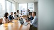 © Teeranan - Diverse Business Team Collaborating in Modern Office Meeting Room