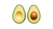 © Dyachuk - Fresh halved avocado with pit on a transparent background PNG image