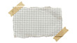 © scrdy - Torn piece of grid paper with adhesive tape corners on a transparent background PNG file