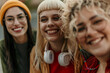 © La Famiglia - Group of diverse women friends smiling together outdoors