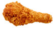 © Noah - Crispy golden fried chicken drumstick with crunchy breading, isolated on transparent background