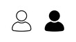 © MDAHASANUR - Simple icon of a person with neutral and filled styles