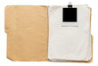 © Asif - Vintage Manila Folder with White Papers and Blank Photo Frame