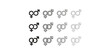 © Png World Collection - Gender symbols set showing male and female icons with various stroke weights and styles on a transparent background for graphic design.