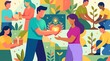 © celsi - Diverse community sharing kindness through volunteering and charity