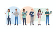 © MinixT - Diverse team of professionals holding various business tools and modern digital devices