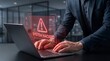 © ZULFITRAH - Corporate cybersecurity emergency showing system hacked warning alert on digital laptop screen during network intrusion