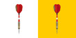 © ADPShapla - Sharp red dart with brass barrel for playing professional sports png