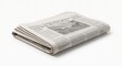 © Olena - olded daily newspaper with dummy text and blank image spaces isolated on a white background. Global news, press, media, and business information mockup template with copy space.