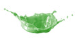 © bluehand - green tea matcha latte splash isolated