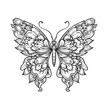 © Airakit Studio - Butterfly Mandala Animal Coloring Page Vector