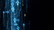 © joeycheung - Digital streams flow with glowing arrows, symbolizing data movement in a cyber realm.