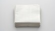© Iza - Stack of blank folded newspapers top view isolated. Daily news publishing mockup.
