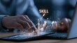 © elimicel - Digital skill growth abstract technology data analytics