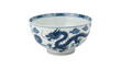 © Thomas Blake - Traditional ceramic bowl with blue Chinese dragon pattern for Asian cuisine isolated on transparent background